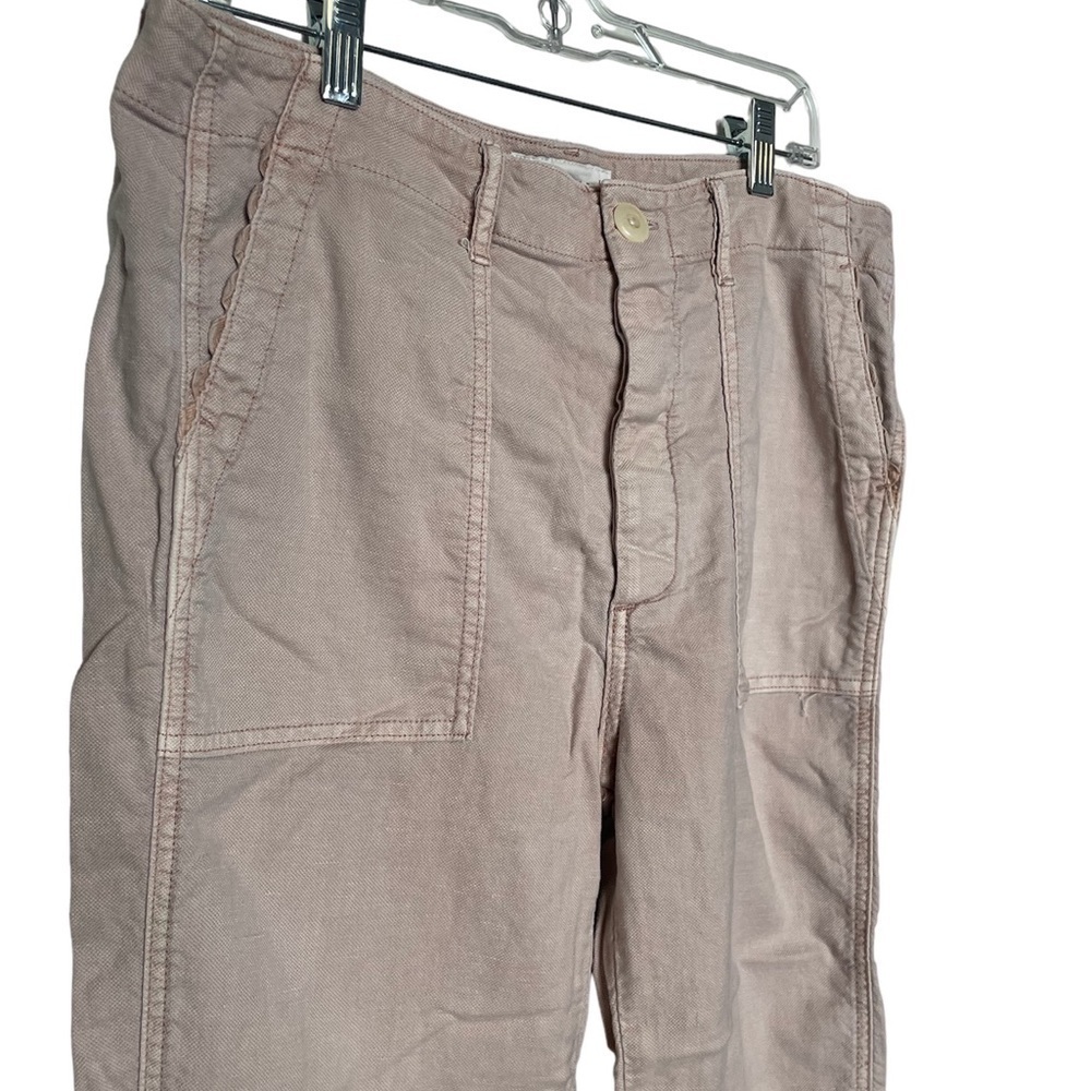 THE GREAT. Blush Ric Rac Cropped Pants - Picture 3 of 12